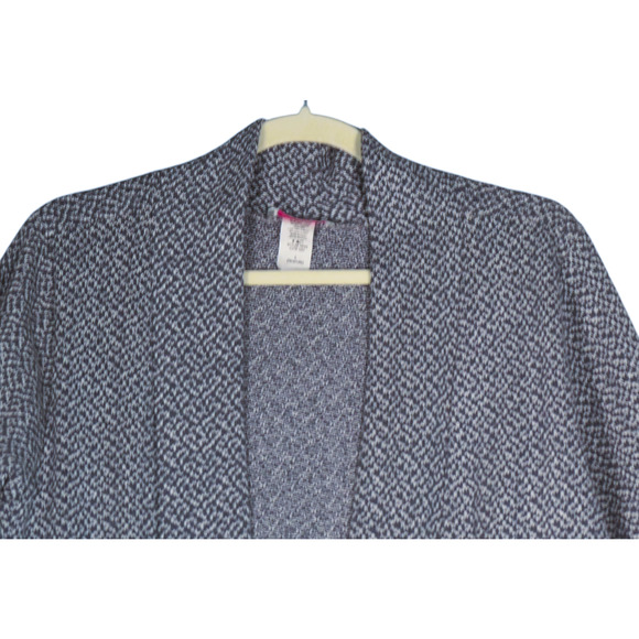 Pretty Young Thing Cardigan Sweater Womens Large Heathered Blue Long Duster Boho - Picture 2 of 12